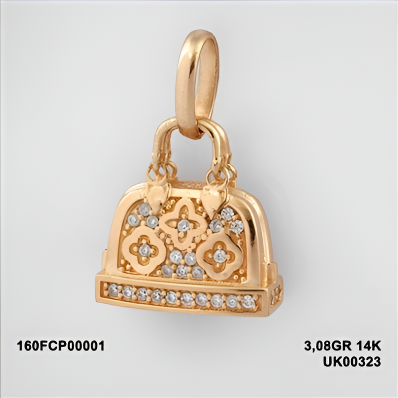 160FCP00001Sarı Altın 14 Ayar 3,08 Gr. Kolye Ucu