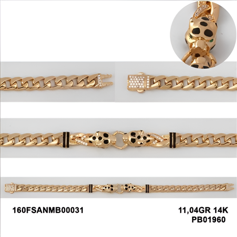 160FSANMB00031 Sarı Altın 14 Ayar 11,04 Gr. Bileklik