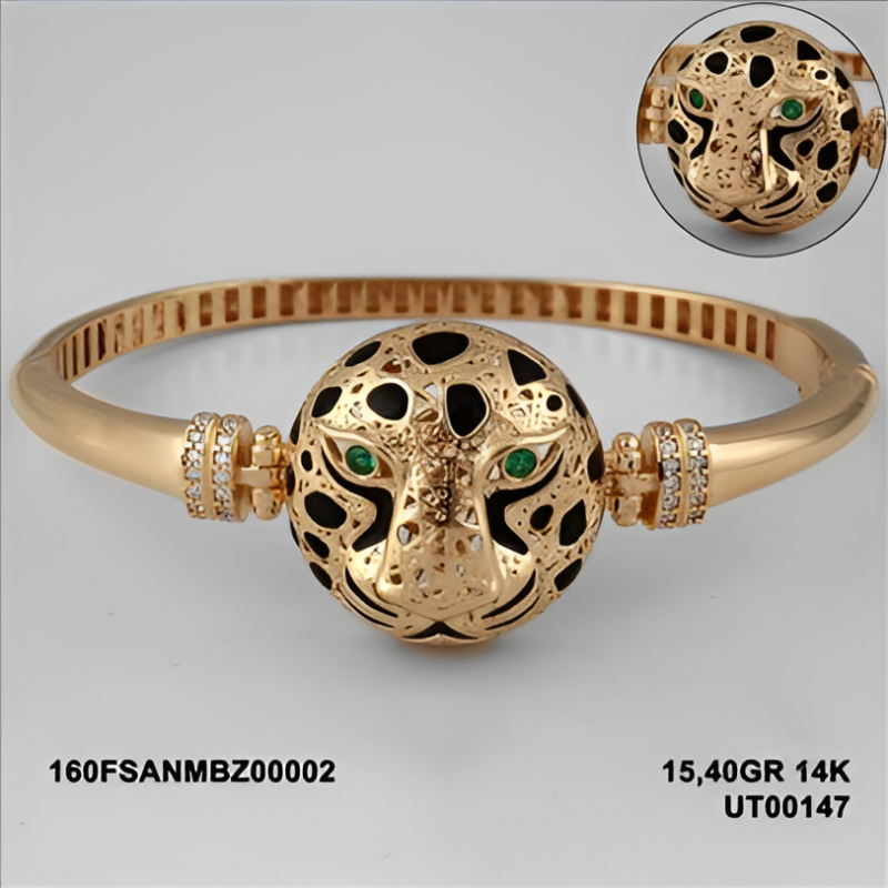 160FSANMBZ00002 Sarı Altın 14 Ayar 15,4 Gr. Bilezik