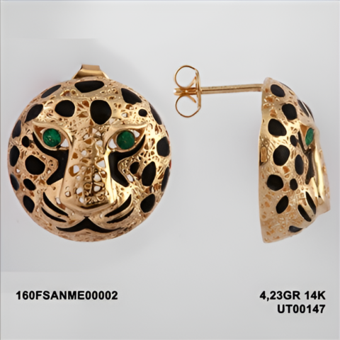160FSANME00002 Sarı Altın 14 Ayar 4,22 Gr. Küpe