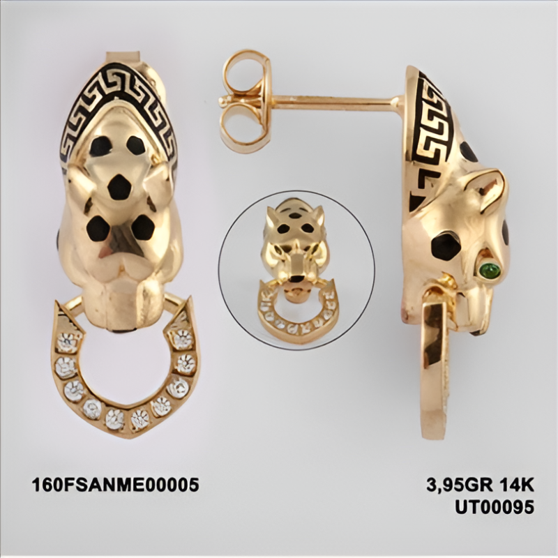 160FSANME00005 Sarı Altın 14 Ayar 3,95 Gr. Küpe