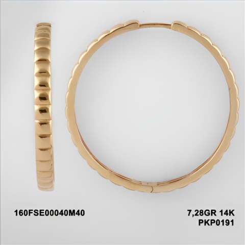 160FSE00040M40 Sarı Altın 14 Ayar 7,28 Gr. Küpe