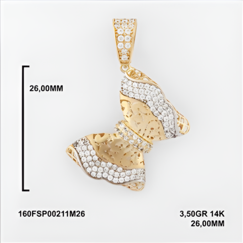 160FSP00211M26 Sarı Altın 14 Ayar 3,50 Gr. Kolye Ucu