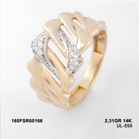 160FSR00166 Sarı Altın 14 Ayar 2,31 Gr. Yüzük