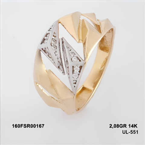160FSR00167 Sarı Altın 14 Ayar 2,07 Gr. Yüzük