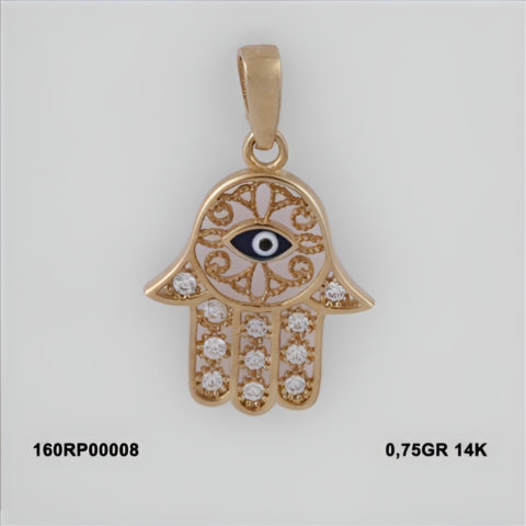 160RP00008 Sarı Altın 14 Ayar 0,75 Gr. Kolye Ucu