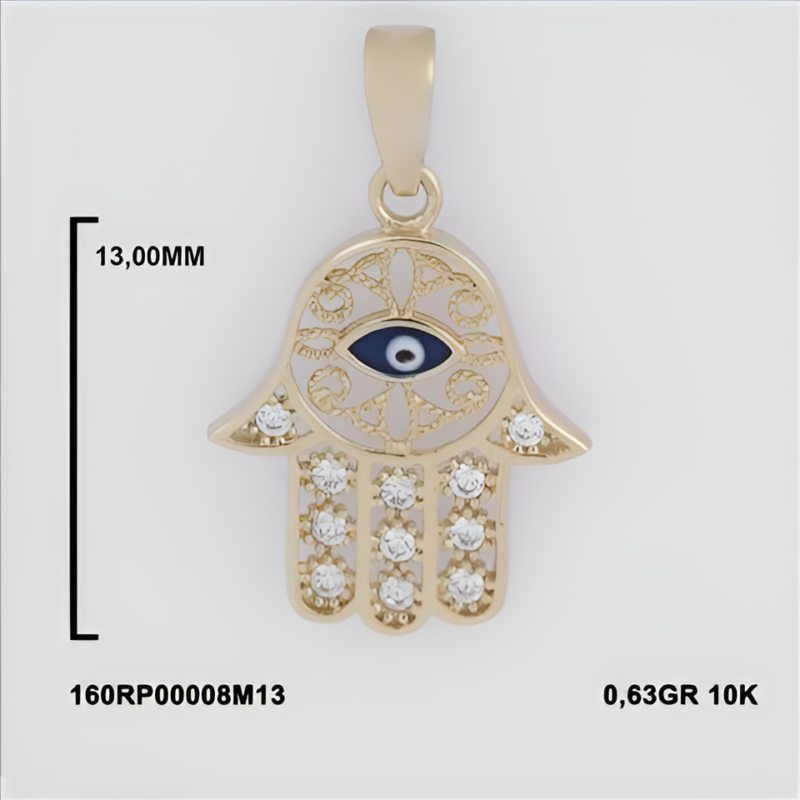 160RP00008M13 Sarı Altın 14 Ayar 0,63 Gr. Kolye Ucu