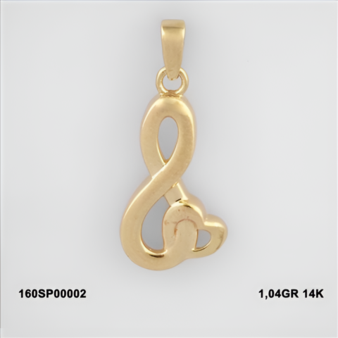 160SP00002 Sarı Altın 14 Ayar 1,04 Gr. Kolye Ucu