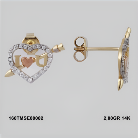 160TMSE00002 Sarı Altın 14 Ayar 2 Gr. Küpe