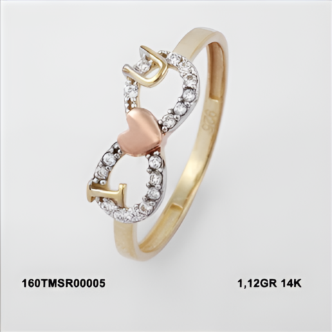160TMSR00005 Sarı Altın 14 Ayar 1,12 Gr. Yüzük