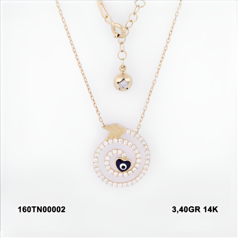 160TN00002 Sarı Altın 14 Ayar 3,4 Gr. Gerdanlık