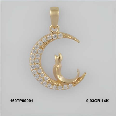 160TP00001 Sarı Altın 14 Ayar 0,93 Gr. Kolye Ucu