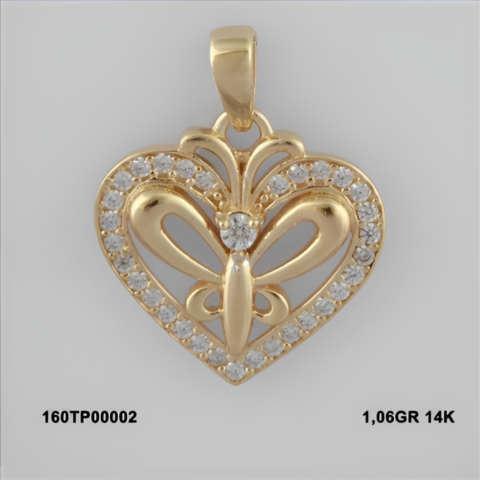 160TP00002 Sarı Altın 14 Ayar 1,06 Gr. Kolye Ucu