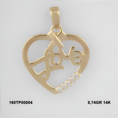160TP00004 Sarı Altın 14 Ayar 0,74 Gr. Kolye Ucu