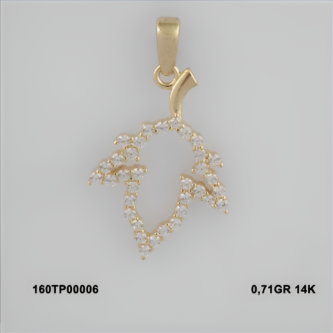160TP00006 Sarı Altın 14 Ayar 0,71 Gr. Kolye Ucu