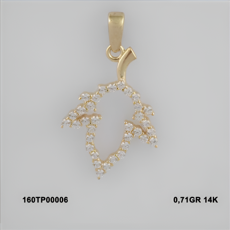 160TP00006 Sarı Altın 14 Ayar 0,71 Gr. Kolye Ucu