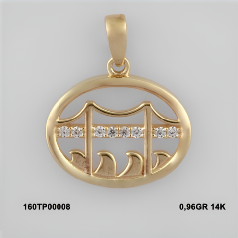 160TP00008 Sarı Altın 14 Ayar 0,96 Gr. Kolye Ucu