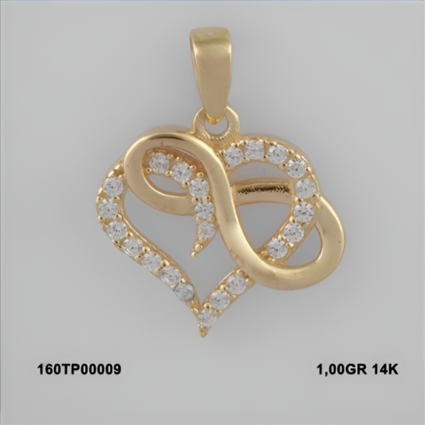 160TP00009 Sarı Altın 14 Ayar 1 Gr. Kolye Ucu