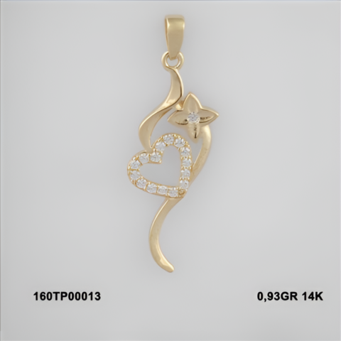 160TP00013 Sarı Altın 14 Ayar 0,93 Gr. Kolye Ucu