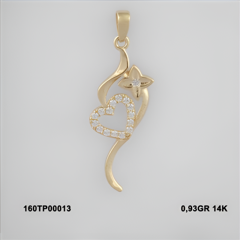 160TP00013 Sarı Altın 14 Ayar 0,93 Gr. Kolye Ucu