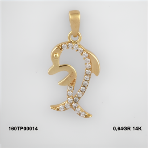 160TP00014 Sarı Altın 14 Ayar 0,64 Gr. Kolye Ucu