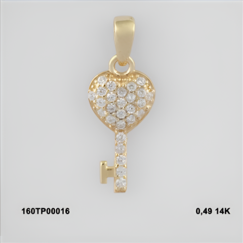 160TP00016 Sarı Altın 14 Ayar 0,49 Gr. Kolye Ucu