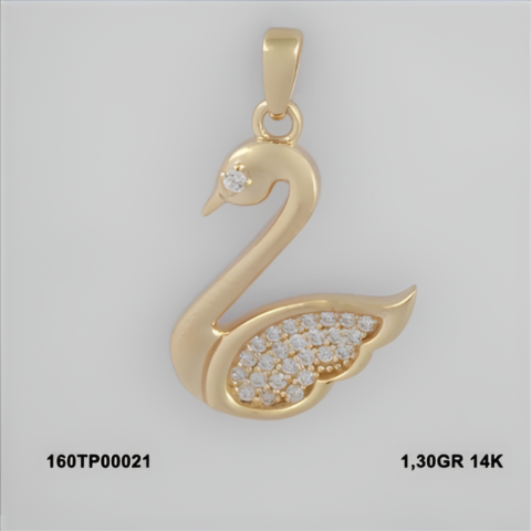 160TP00021 Sarı Altın 14 Ayar 1,3 Gr. Kolye Ucu
