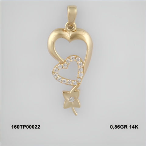 160TP00022 Sarı Altın 14 Ayar 0,86 Gr. Kolye Ucu