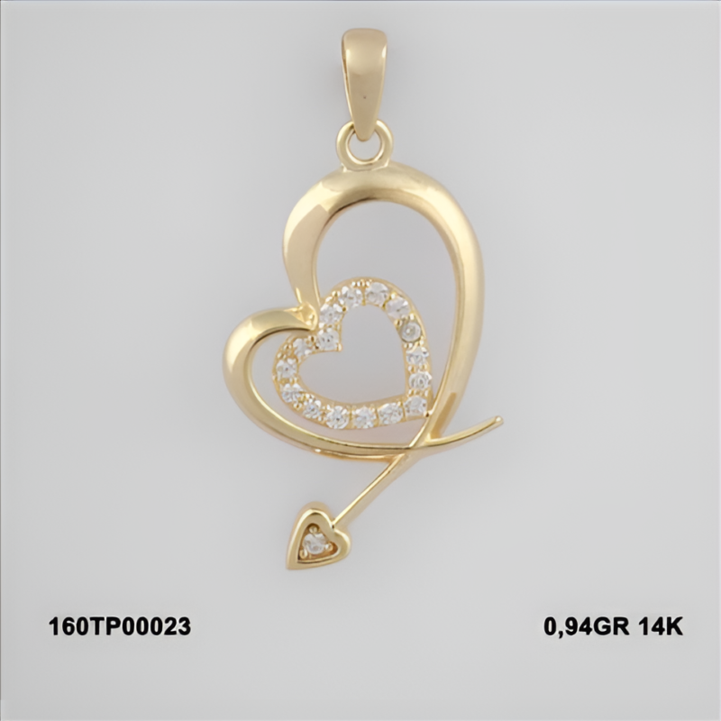 160TP00023 Sarı Altın 14 Ayar 0,94 Gr. Kolye Ucu