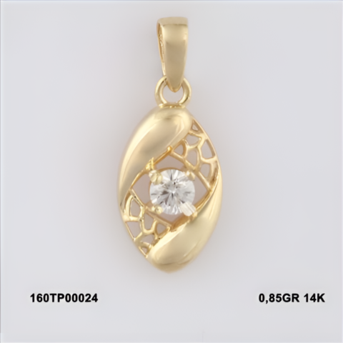 160TP00024 Sarı Altın 14 Ayar 0,85 Gr. Kolye Ucu