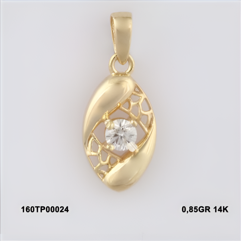 160TP00024 Sarı Altın 14 Ayar 0,85 Gr. Kolye Ucu