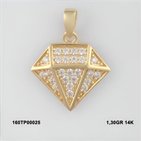 160TP00025 Sarı Altın 14 Ayar 1,30 Gr. Kolye Ucu