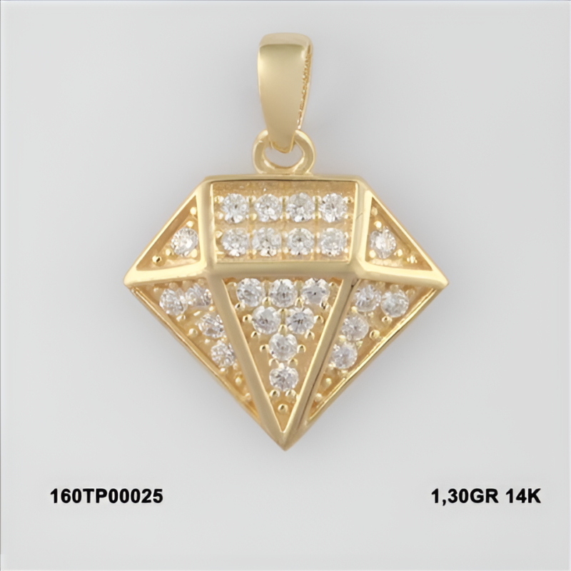 160TP00025 Sarı Altın 14 Ayar 1,30 Gr. Kolye Ucu