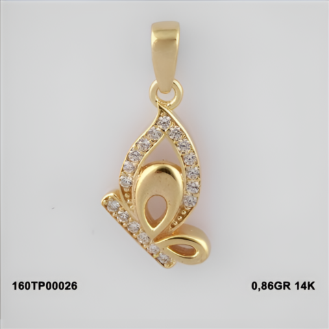 160TP00026 Sarı Altın 14 Ayar 0,86 Gr. Kolye Ucu