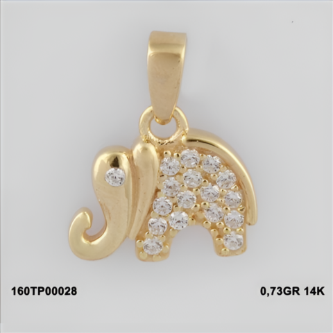 160TP00028 Sarı Altın 14 Ayar 0,73 Gr. Kolye Ucu
