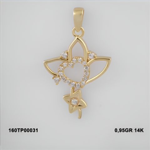 160TP00031 Sarı Altın 14 Ayar 0,95 Gr. Kolye Ucu