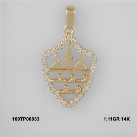 160TP00033 Sarı Altın 14 Ayar 1,11 Gr. Kolye Ucu