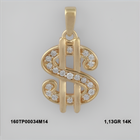 160TP00034M14 Sarı Altın 14 Ayar 1,13 Gr. Kolye Ucu