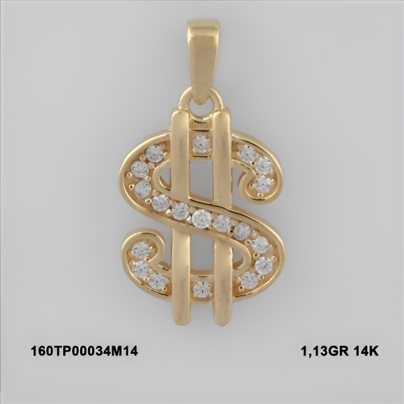 160TP00034M14 Sarı Altın 14 Ayar 1,13 Gr. Kolye Ucu