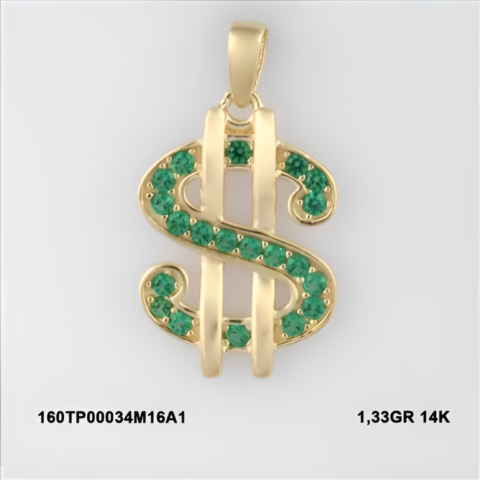 160TP00034M16A1 Sarı Altın 14 Ayar 1,33 Gr. Kolye Ucu