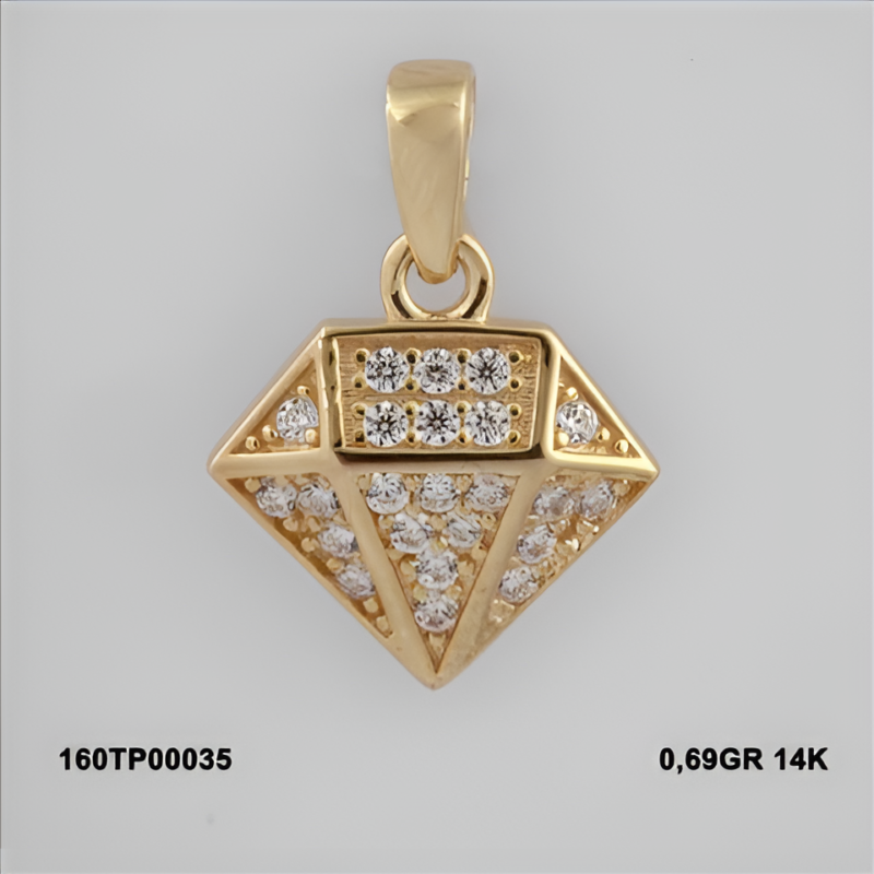 160TP00035 Sarı Altın 14 Ayar 0,69 Gr. Kolye Ucu