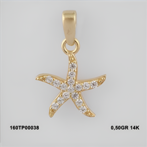 160TP00038 Sarı Altın 14 Ayar 0,5 Gr. Kolye Ucu