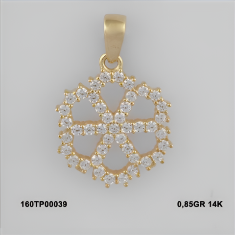 160TP00039 Sarı Altın 14 Ayar 0,85 Gr. Kolye Ucu