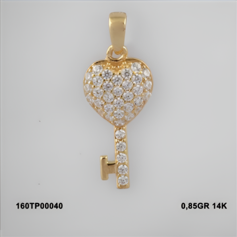 160TP00040 Sarı Altın 14 Ayar 0,85 Gr. Kolye Ucu