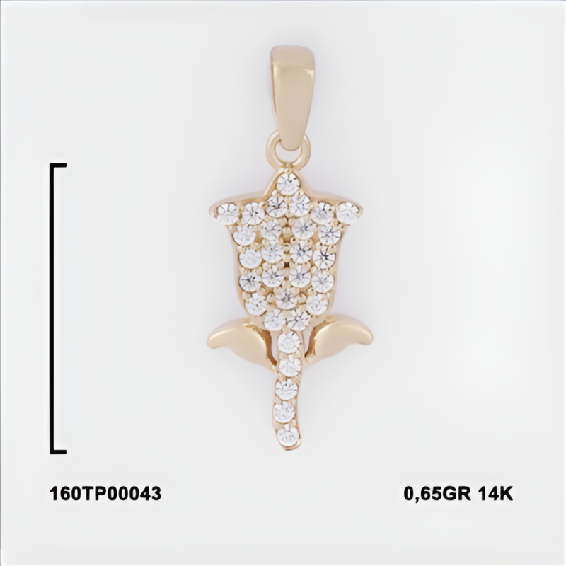 160TP00043 Sarı Altın 14 Ayar 0,65 Gr. Kolye Ucu