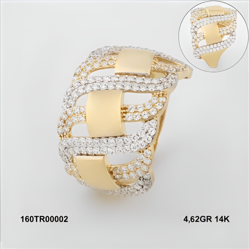 160TR00002 Sarı Altın 14 Ayar 4,62 Gr. Yüzük